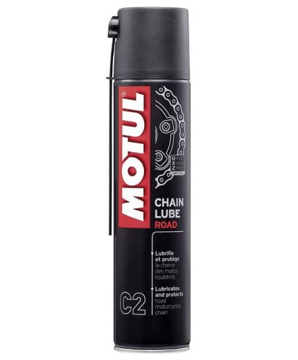 Смазка MOTUL С2 CHAIN LUBE ROAD для мотоцепей 400 мл Фото 2