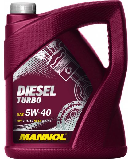 Моторное масло MANNOL Diesel Turbo 5W-40 CI-4/SL ESTER 5л Фото 3
