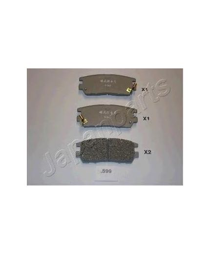 Japanparts Колодки дисковые задние