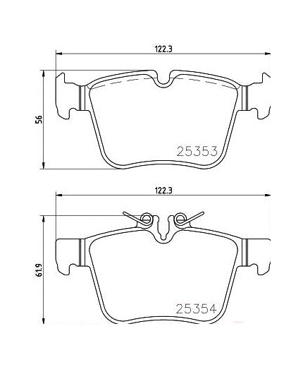 BREMBO Колодки дисковые задние Фото 2