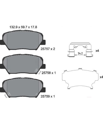 Textar Колодки дисковые
