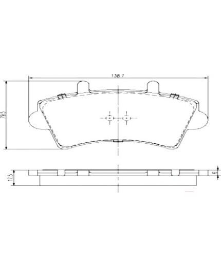NIPPARTS Колодки дисковые
