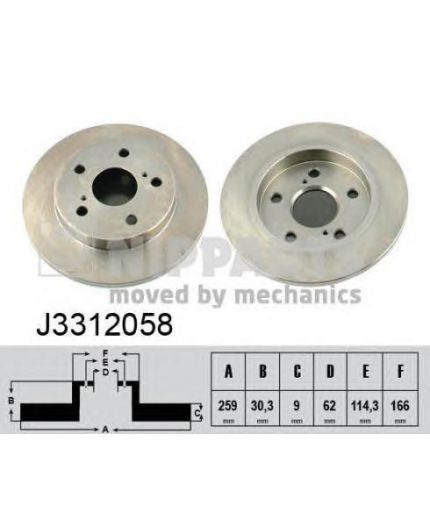 NIPPARTS Тормозной диск