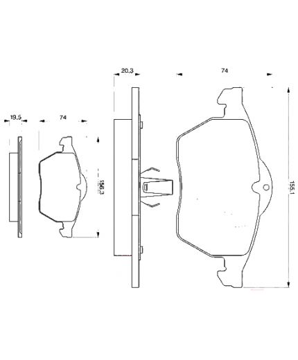 BOSCH Колодки дисковые передние