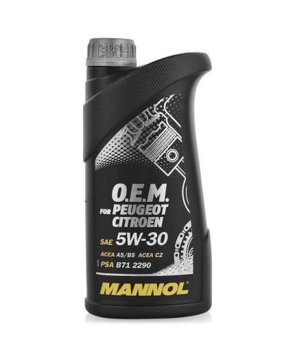 Моторное масло MANNOL 7703 OEM for Peugeot Citroen 5W-30 1л. Фото 3