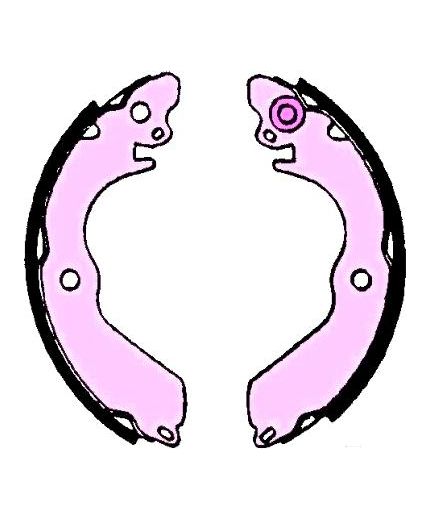 AP Колодки барабанные задние