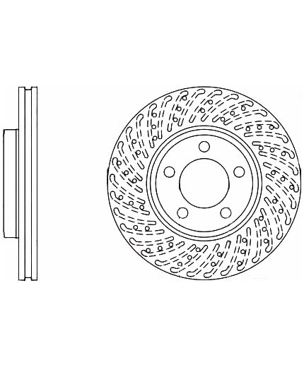 BOSCH Тормозной диск