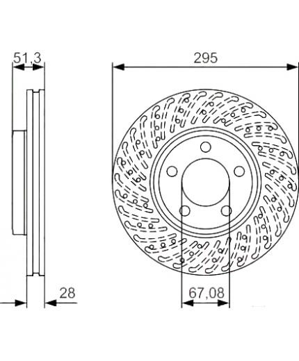 BOSCH Тормозной диск Фото 2
