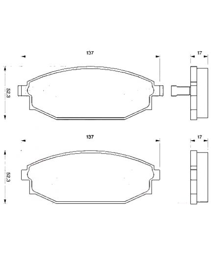 BOSCH Колодки дисковые