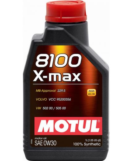 Моторное масло MOTUL 8100 X-MAX 0W-30 1л Фото 2