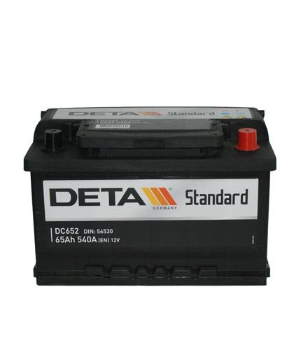 DETA Аккумулятор Standard DC652 540А (65 А/ч) Фото 2