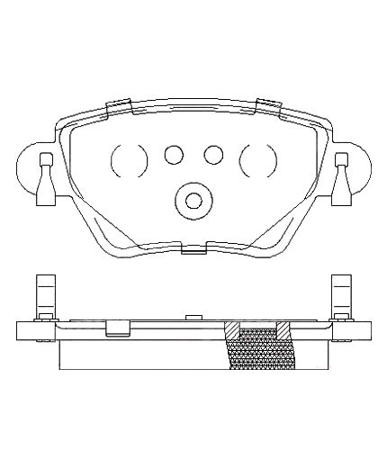 Patron Колодки дисковые задние