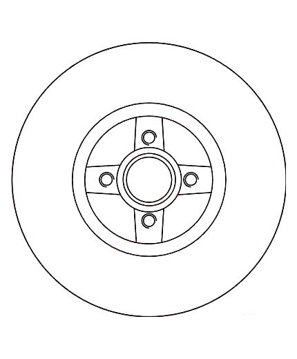 TRW Тормозной диск задний Фото 2