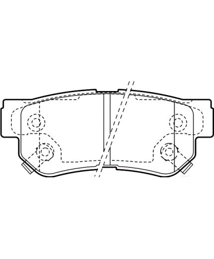 Valeo Колодки дисковые задние
