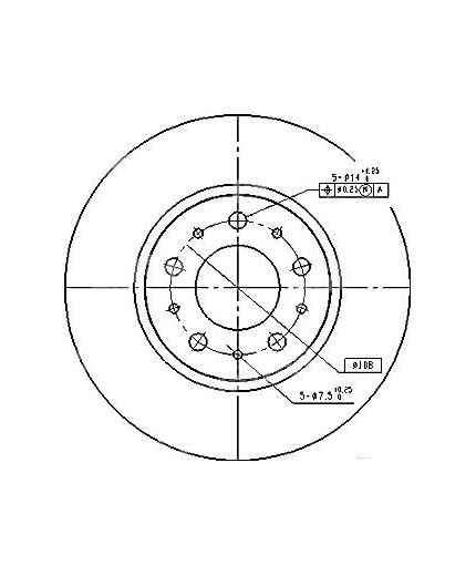 Patron Тормозной диск передний
