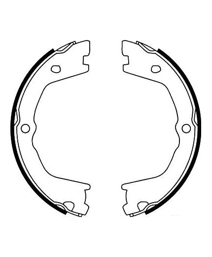 AP Колодки барабанные задние