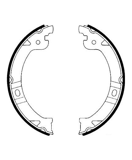 AP Колодки барабанные задние
