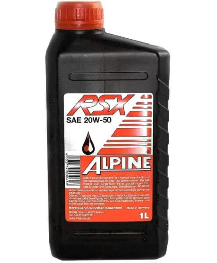 Моторное масло ALPINE RSX 20W-50 1л