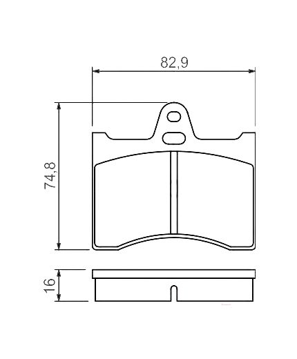 BOSCH Колодки дисковые задние