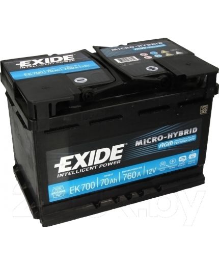 EXIDE Аккумулятор Start-Stop AGM EK700 (70 А/ч) Фото 8