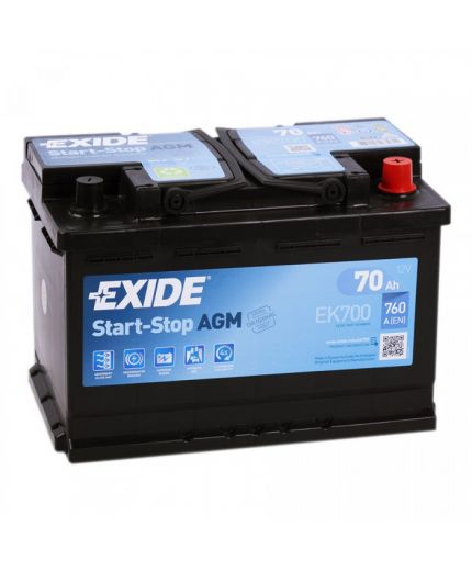 EXIDE Аккумулятор Start-Stop AGM EK700 (70 А/ч) Фото 9