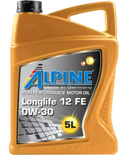 Моторное масло ALPINE Longlife 12 FE 0W-30 5л