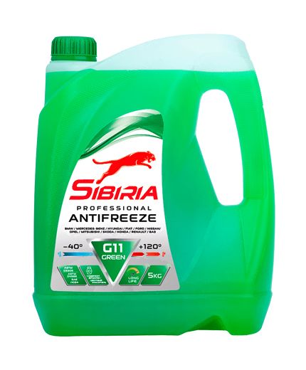 Антифриз SIBIRIA ОЖ зеленый -40 5кг 4,3л