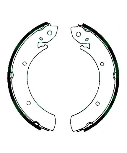 AP Колодки барабанные задние