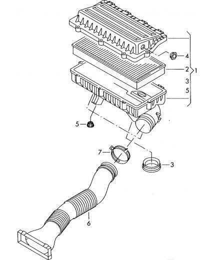 VAG Фильтр воздушный Фото 6