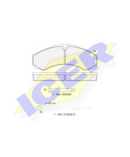 ICER Колодки дисковые