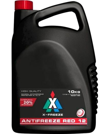 Антифриз X-FREEZE RED красный -40°С 10кг 8,9л Фото 3