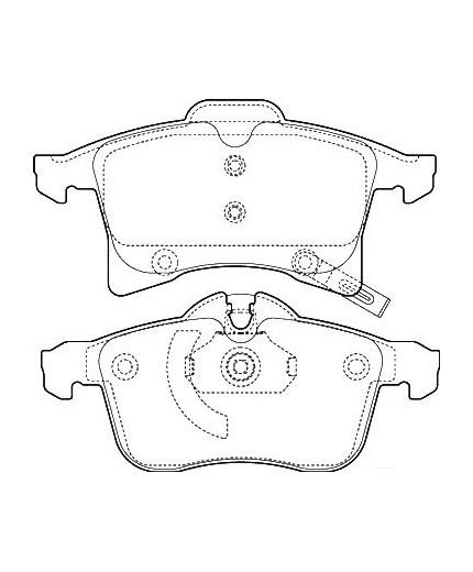 Valeo Колодки дисковые передние