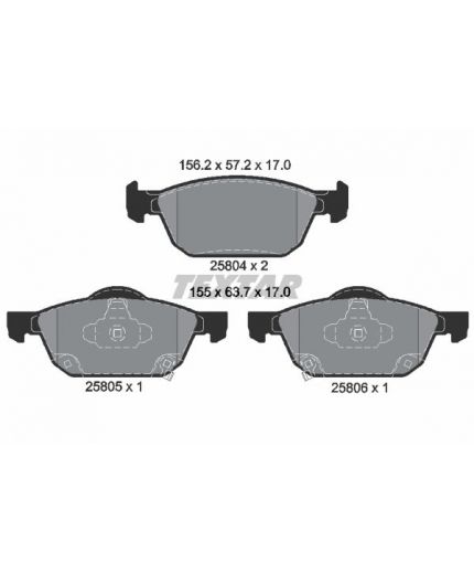 Textar Колодки дисковые