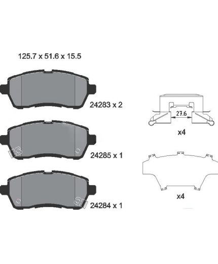 Textar Колодки дисковые передние