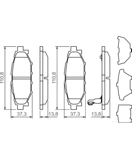 BOSCH Колодки дисковые