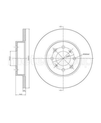 METELLI Тормозной диск