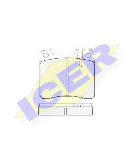 ICER Колодки дисковые
