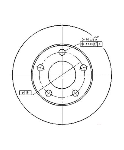 Patron Тормозной диск задний