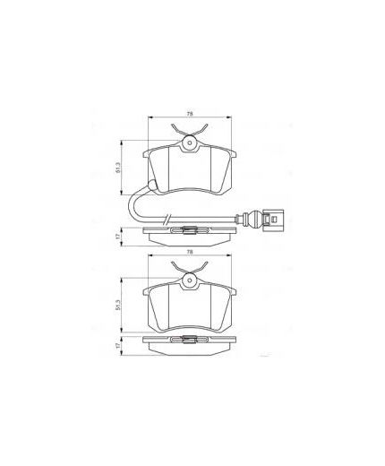 BOSCH Колодки дисковые