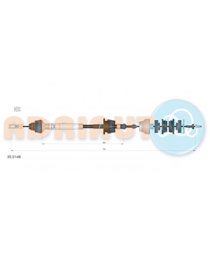 ADRIAUTO Трос сцепления