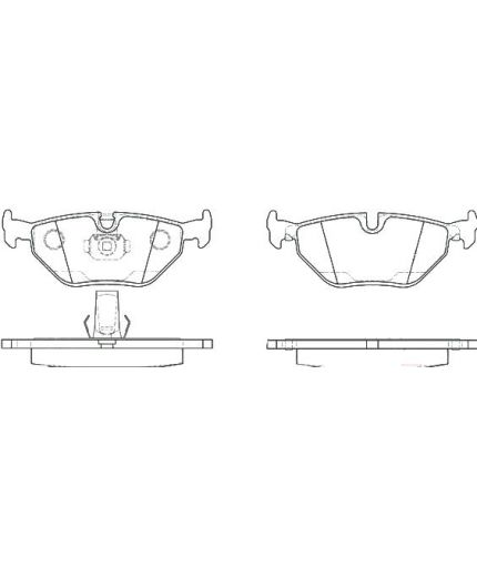 TRW Колодки дисковые задние