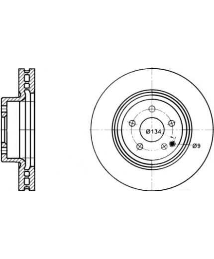 ATE Тормозной диск передний
