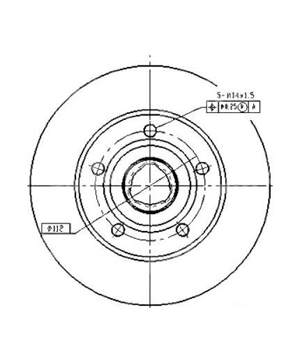 Patron Тормозной диск задний
