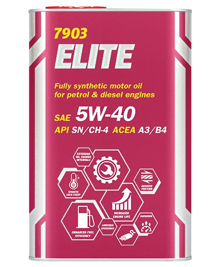 Моторное масло MANNOL Elite SN/CH-4 5W-40 1л METAL