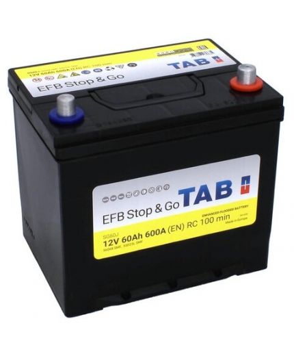 TAB Аккумулятор Magic Stop&Go Asia EFB 60 JR 600А (60 А/ч) Фото 3