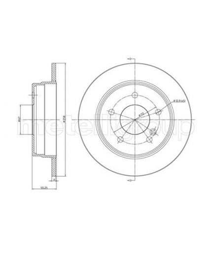 METELLI Тормозной диск