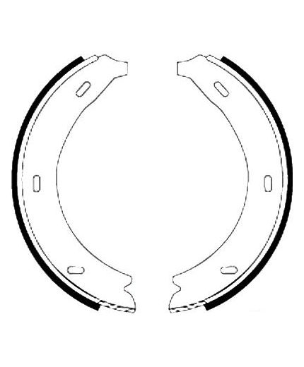 AP Колодки барабанные задние