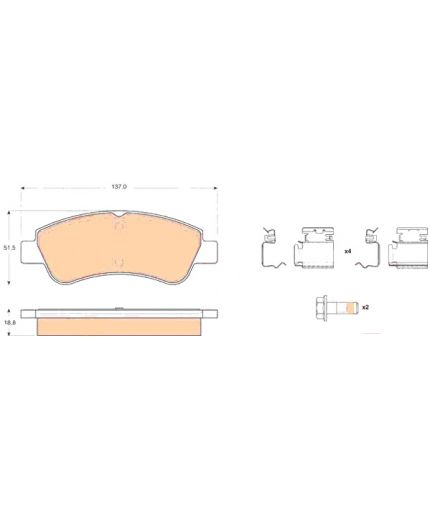 TRW Колодки дисковые Фото 2