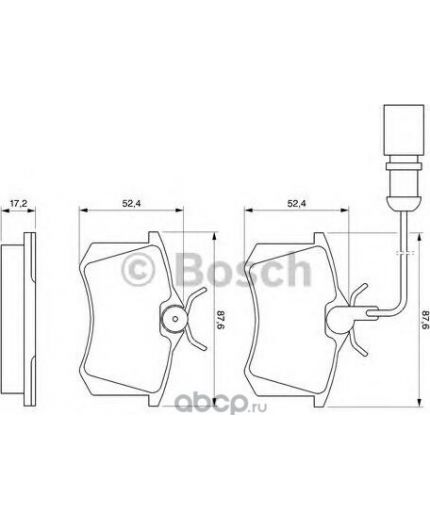 BOSCH Колодки дисковые задние Фото 2