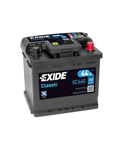 EXIDE Аккумулятор Classic EC440 360А (44 А/ч) Фото 3